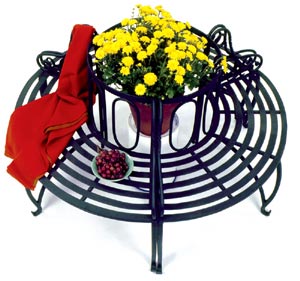 Luther Three-Section Tree Bench