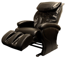 Luxurious Leather Massage Recliner w Memory Foam Cushioning & Remote Control
