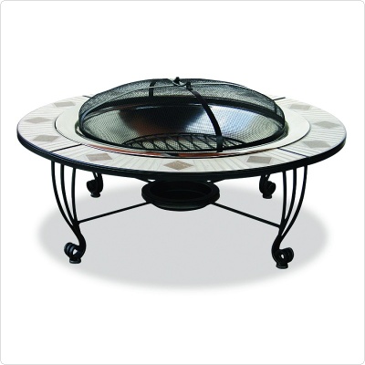 Mozaic-Tile 45″ Steel Firepit