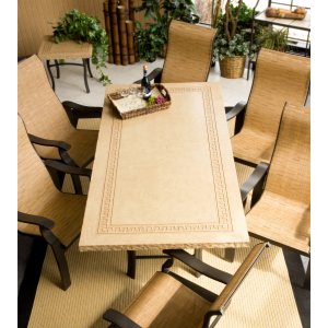 Pembroke Deluxe Faux Stone Dining Set