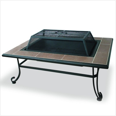 Rectangle Backyard Fireplace