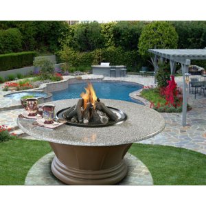 San Simeon Fire Pit with Logs