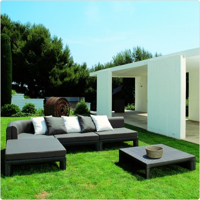 Sectional Outdoor Deep Seating Set 5-piece