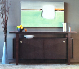Solid Wood Contemporary Sideboard with Storage