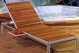 Teak Chaise Lounges
