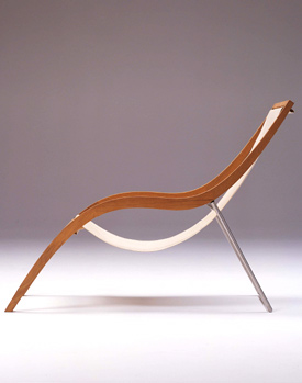 Teak /Texteline Lounger - Lion