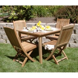 Three Birds Brunswick Teak Dining Set