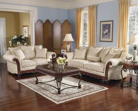Traditional Elegant Sofa Love Seat Sets