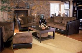 Two Toned Comfort Driven Living Room Set