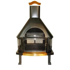 Uniflame Black Outdoor Fireplace