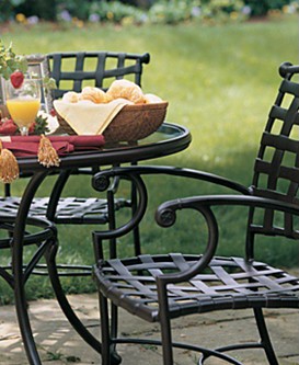 Venetian Cast Aluminum Outdoor Dining Furniture Collection