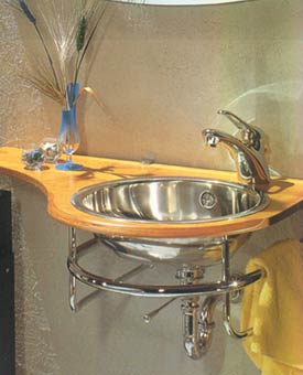 Whitehaus New Generation Polished Stainless Steel Drop-in Basin