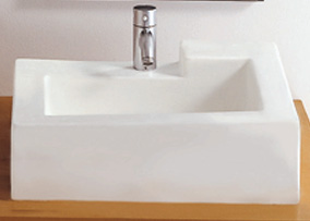 Whitehaus Rectangular Above Mount Basin