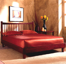 Wood Bed with Side Rails - The Josephine