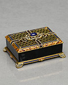 Xenia  Crystal Box with Metal Lid
