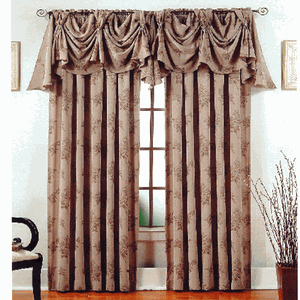 Allison Classic Jacquard Curtain Window Treatment Final Sale