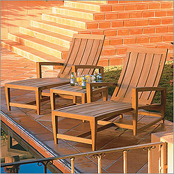 Amalfi Chaise Lounge and Table Group
