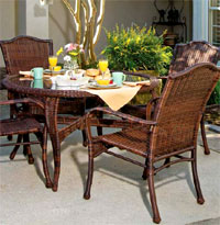 Clayton Wicker Outdoor Patio Set
