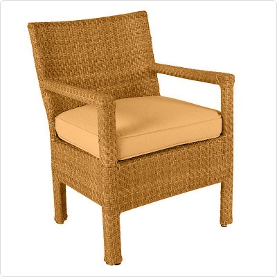 Delta Wicker Dining Armchair