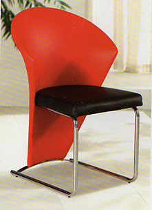 Dining Chair Black/Red