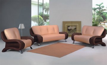Emily Leather Sofa Set