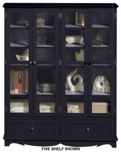 French Country 12-Shelf Double Bookcase