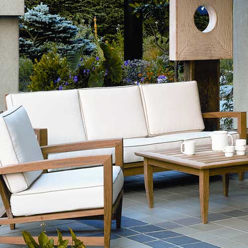 Kingsley Bate Amalfi Teak Deep Seating Sofa