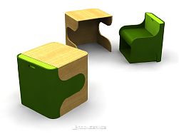 Klick Desk & Chair Set by P’kolino