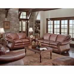 Leather Sofa Set - Odessa
