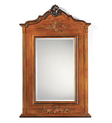 Meadow Rose Hand-Painted Mirror