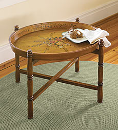 Meadow Rose Hand-Painted Tray Table