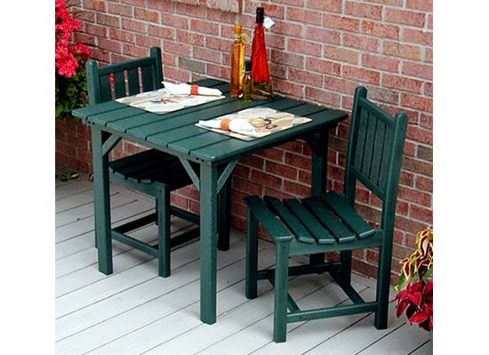 Polywood 33-inch Square Cafe Table