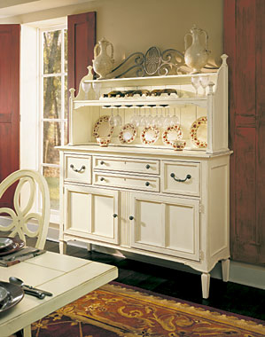 Portofino Buffet Cabinet With Tasting Server Set