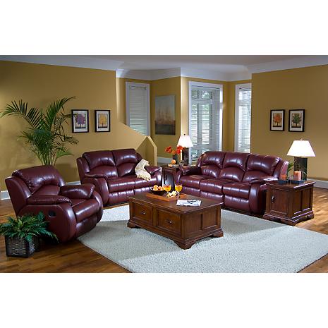 Sebring Chestnut Sofa & Recliner Package