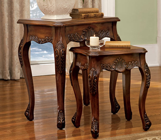 Set of Two Bombé Nesting Tables