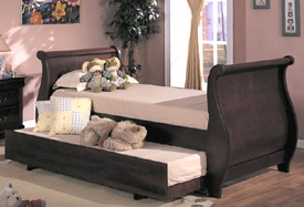 Sleigh Style Daybed in Dark Cherry