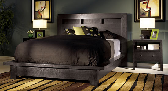 Soho Black Ash Bed