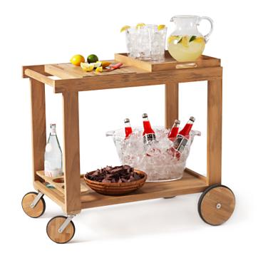 Teak Serving Cart