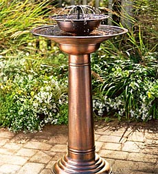 Two-Tier Fountain Birdbath