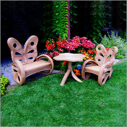 Wicker Butterfly Bistro Set