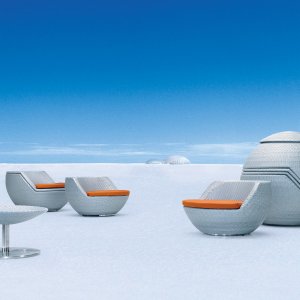 Wicker Orbit Conversation Set