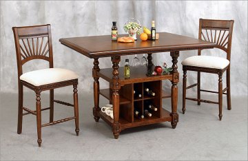 Brentwood Counter Height Storage Dining Room Furniture Set