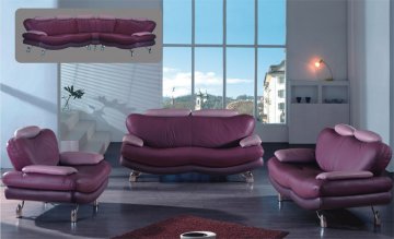 Carly Leather Sofa Set