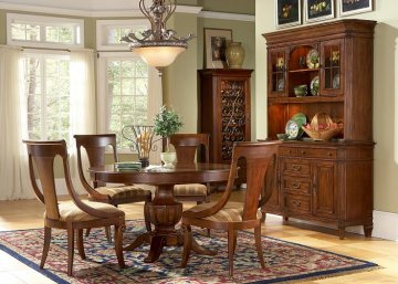 Cotswold Manor Round Pedestal Dining Room Furniture Set