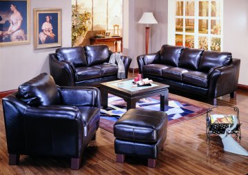 Lancaster Leather Sofa Set