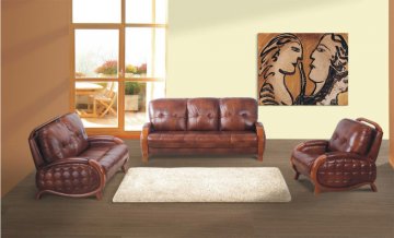 Lucas Leather Sofa Set
