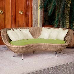 Outdoor Wicker Sofa by Domila Lua