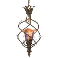 Salado W- Radiant Feather Glass Chandelier