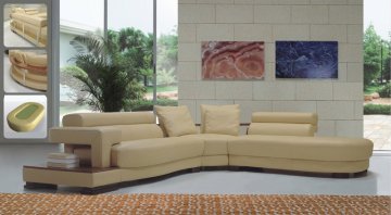 Samuel Leather Sectional Sofa
