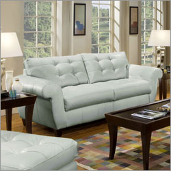 Times Square Leather Full Sleeper Sofa